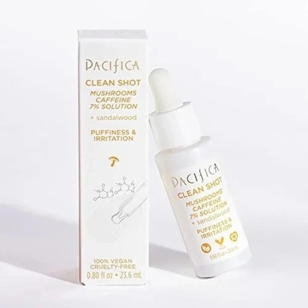 Pacifica Clean Shot Mushrooms Caffeine 7% Solution + Sandalwood Serum